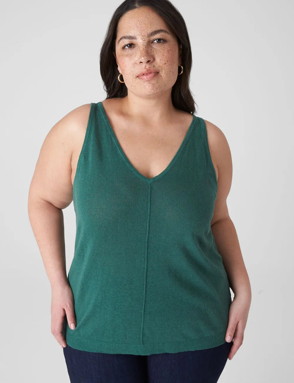 V-Neck Tank Pullover Sweater