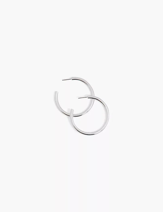 Hoop Earrings Layered In Real Gold Or Silver