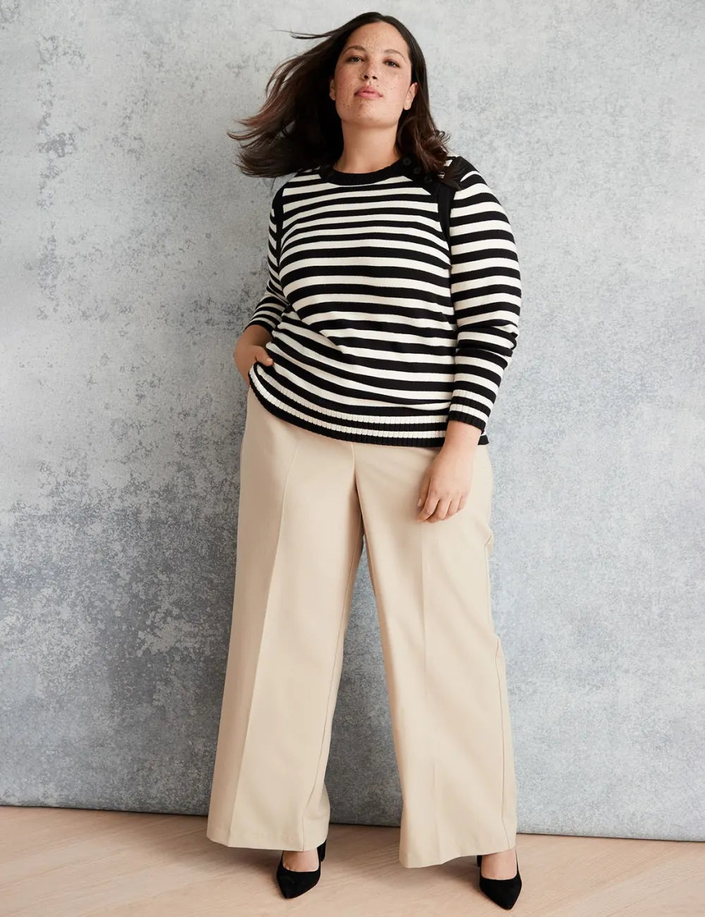 High-Rise Perfect Drape Wide Leg Pant