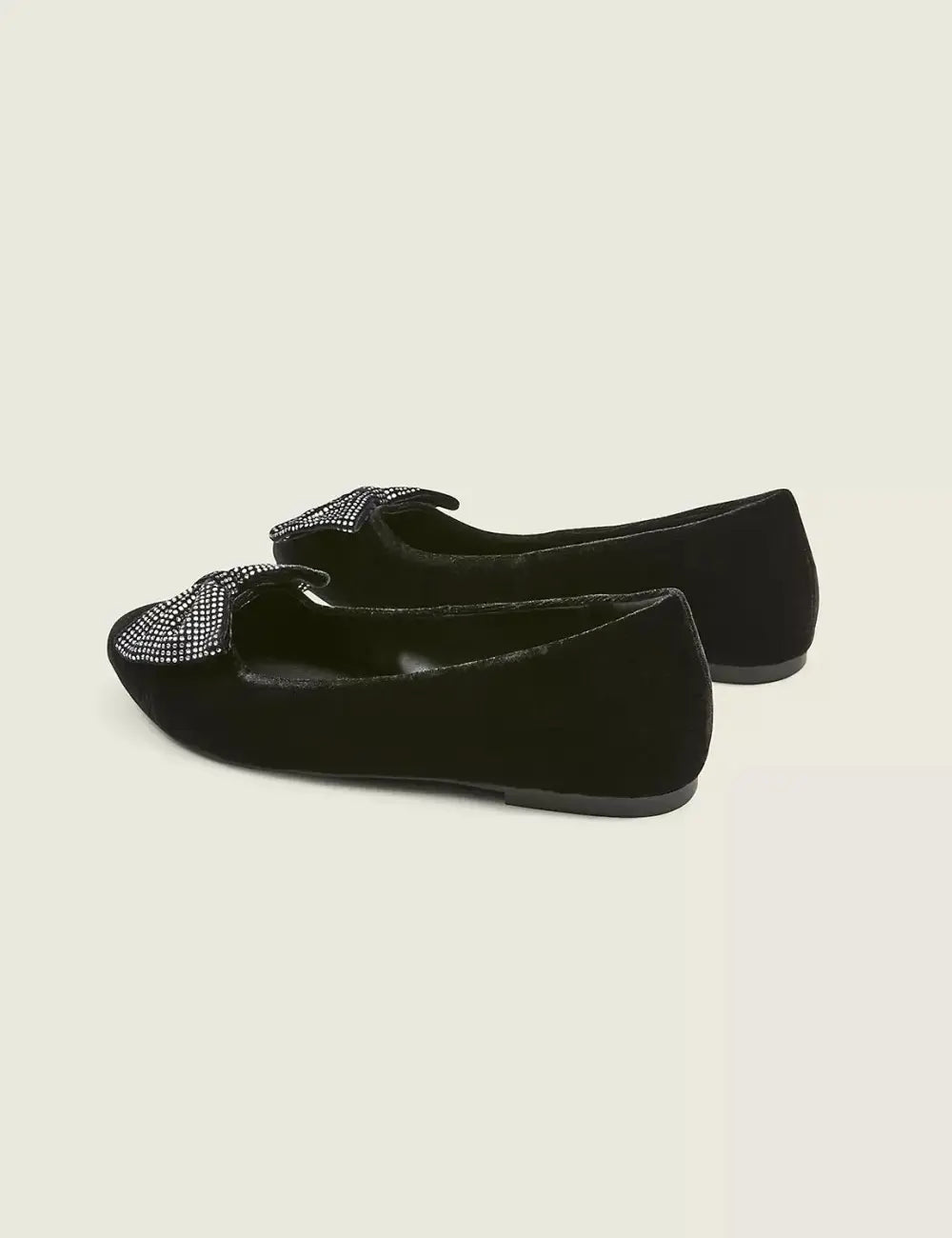Dream Cloud Velvet Bow Ballet Flat