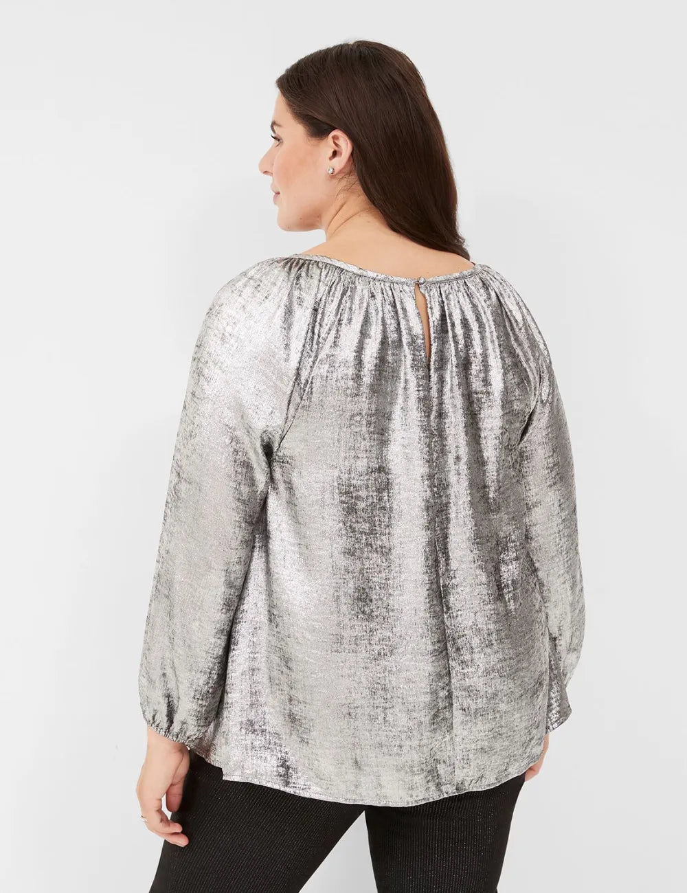 Swing Satin Boatneck Blouse