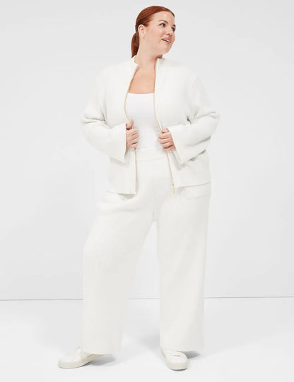 LIVI Lurex Full-Zip Sweater Jacket