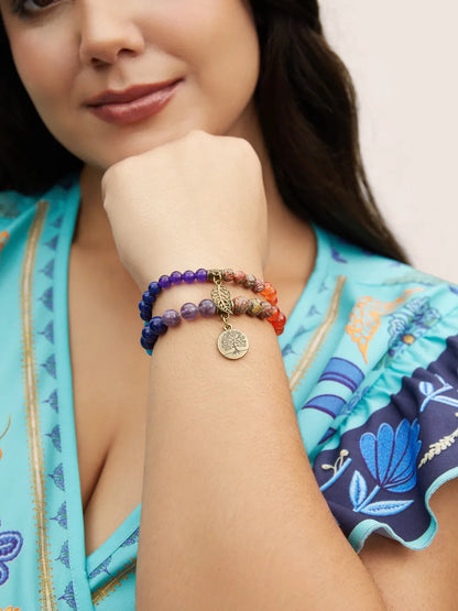 Boho Style Tassel Tree Chain Bracelet