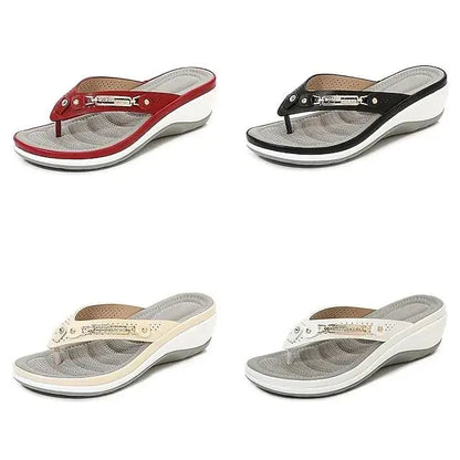 Women's Slippers Rhinestone Flip-Flops