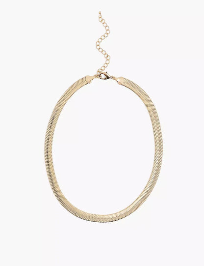 Demi-Fine Flat Chain Necklace