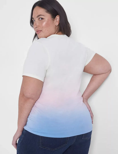 Modern Jersey Side-Ruched Tee