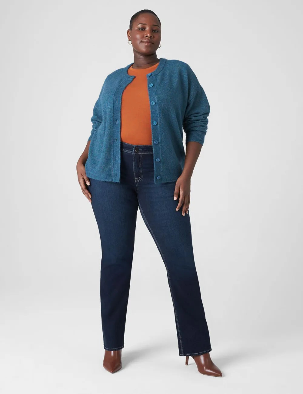 Seven7 Boot Jean With Back Pocket Embroidery