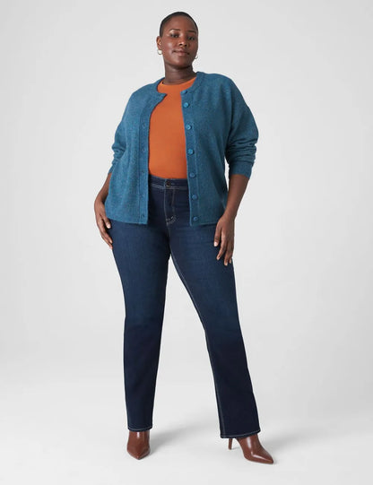 Seven7 Boot Jean With Back Pocket Embroidery