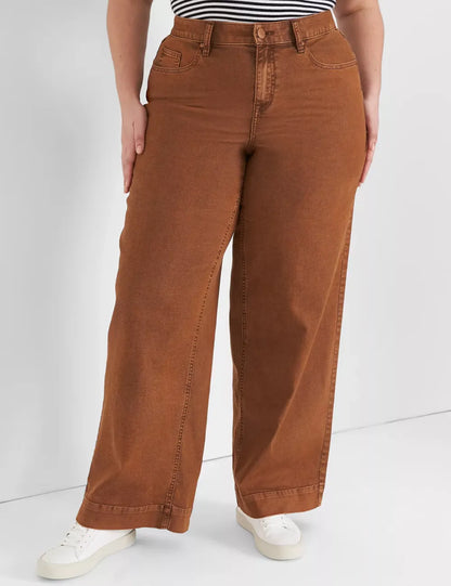 Signature Fit Wide Leg Color Jeans