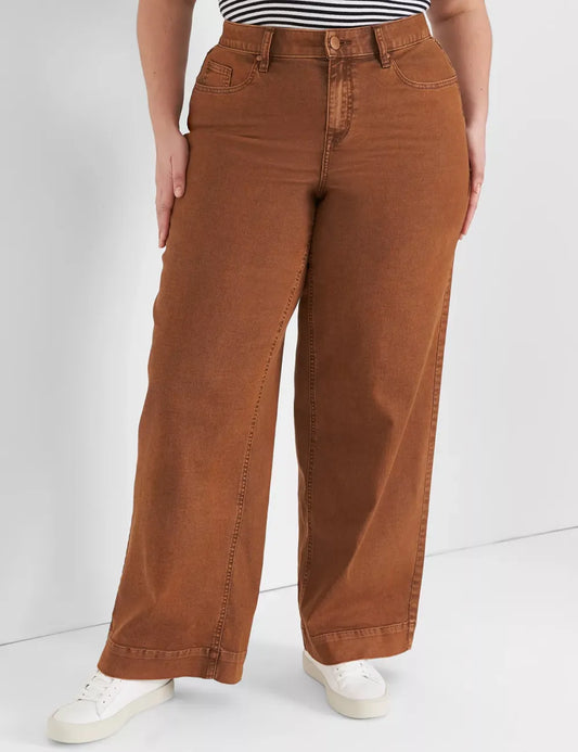 Signature Fit Wide Leg Color Jeans