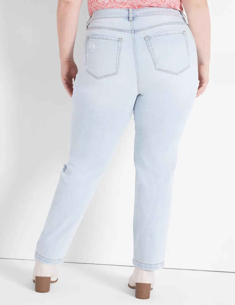 Signature Fit Slim Straight Ankle Jean - Slight Destruction