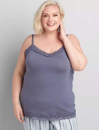 Lane Essentials Lace-Trim Cami