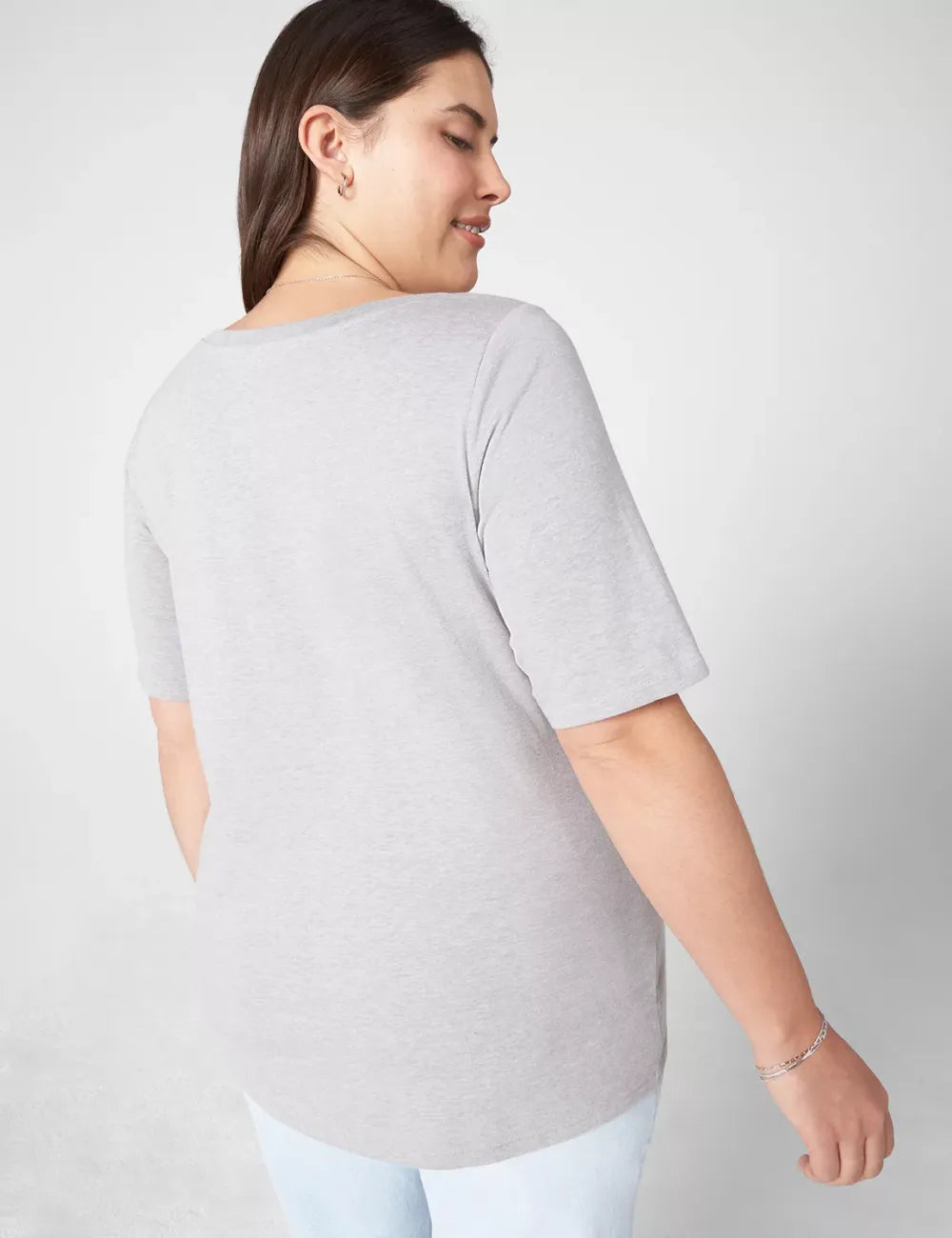 Modern Perfect Sleeve V-Neck Tee