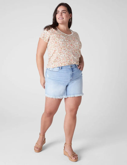 Modern Short-Sleeve V-Neck Tee