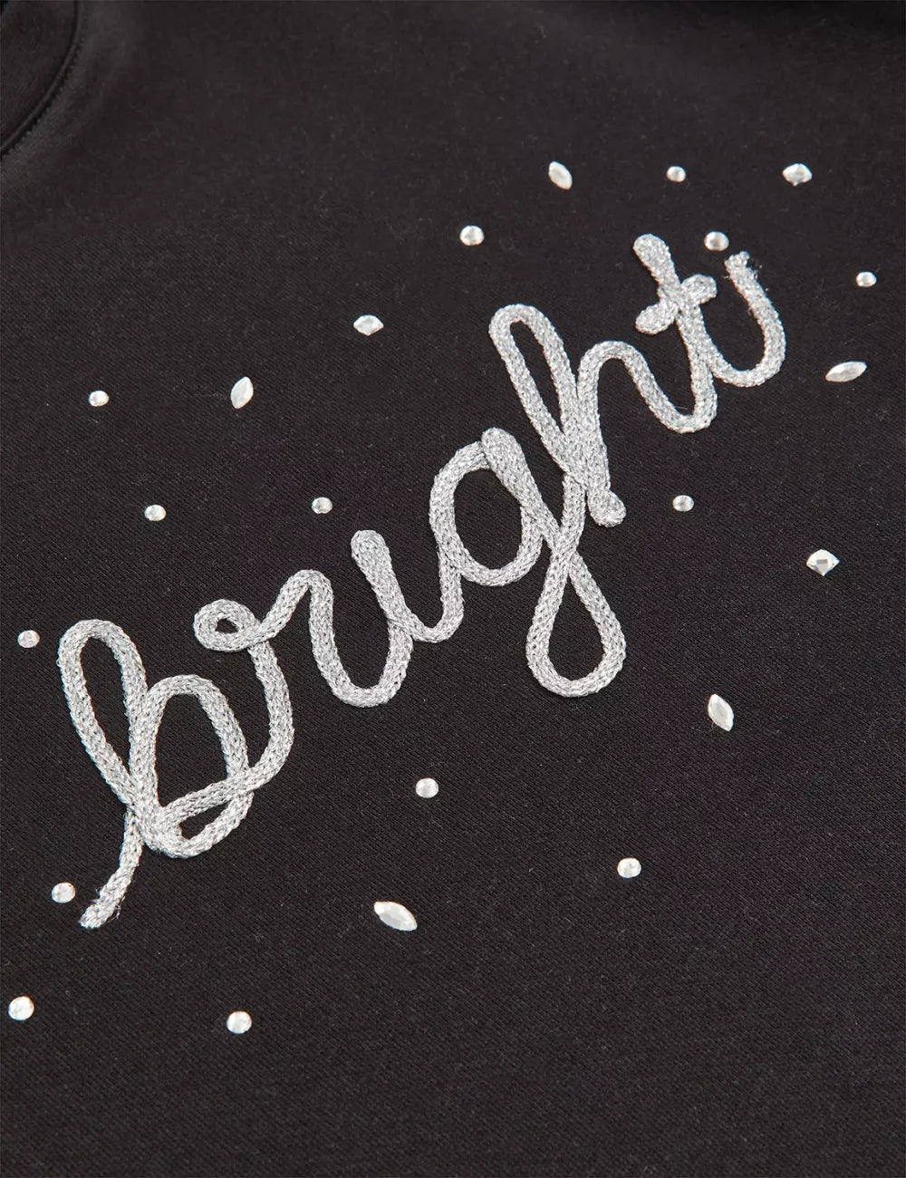 Bright Embroidered Graphic Sweatshirt