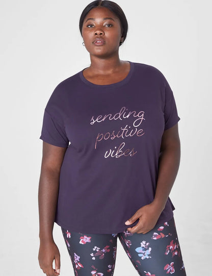 LIVI Scoop-Neck Graphic Tee