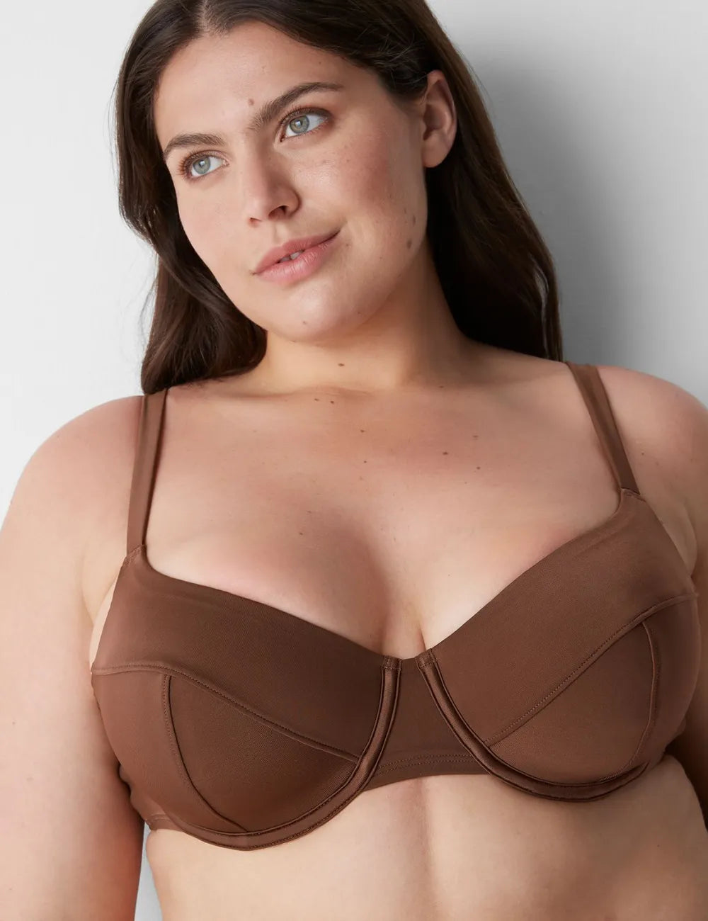 Underwire Balconette Swim Bikini Top