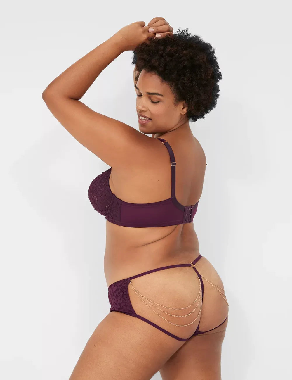 Jeweled Open-Back Panty