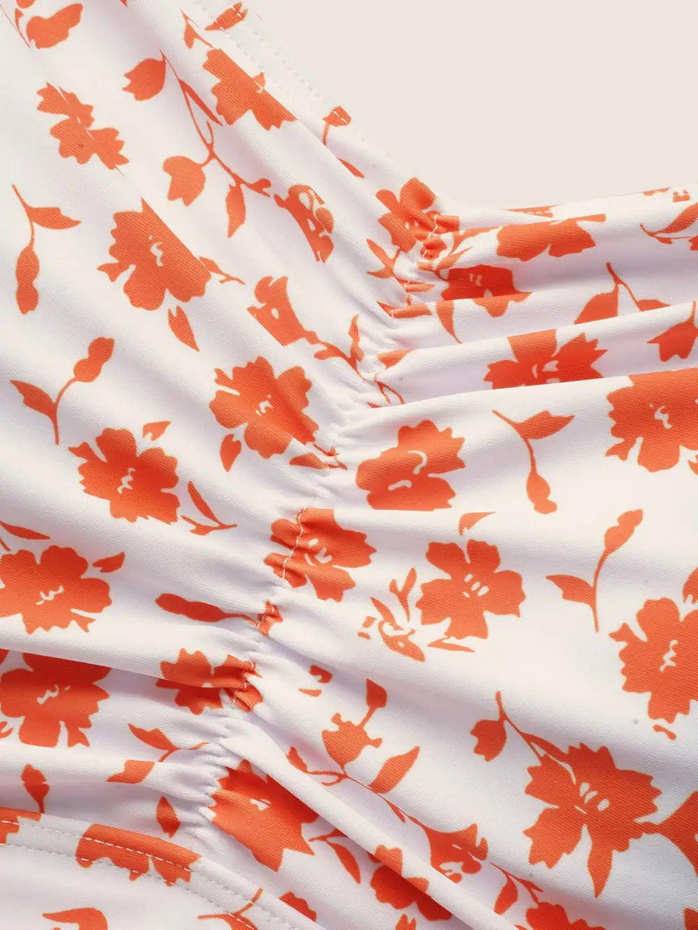 Ditsy Floral Ruched A Line Empire Waist Swim Dress