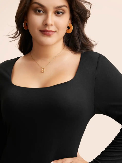Supersoft Essentials Solid U Neck T-Shirt