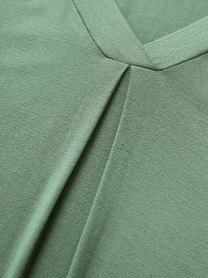 Supersoft Essentials Ruffle Layered Sleeve Pleated T-Shirt