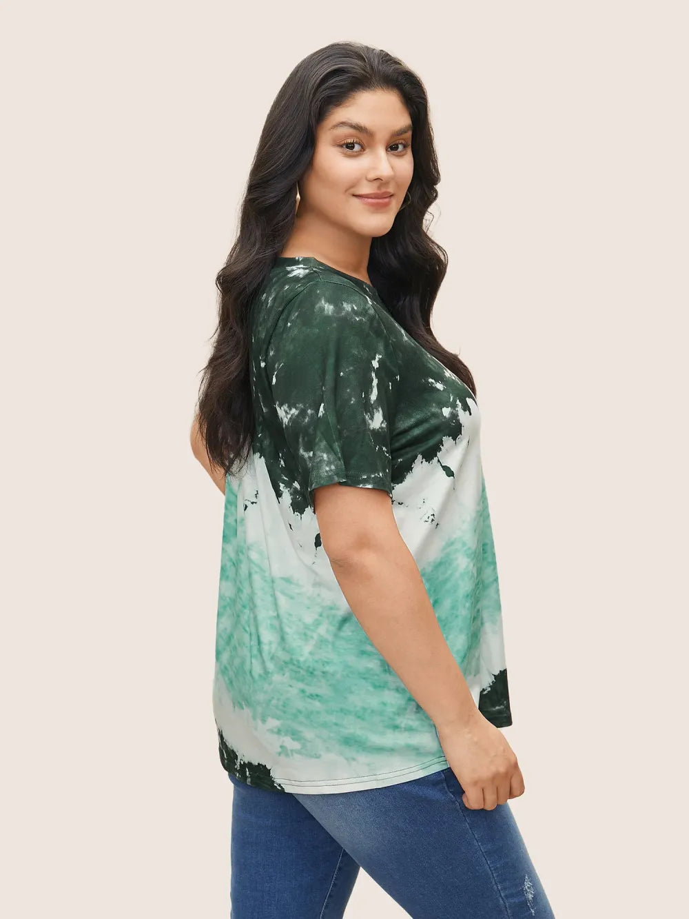 Tie Dye Round Neck T-shirt