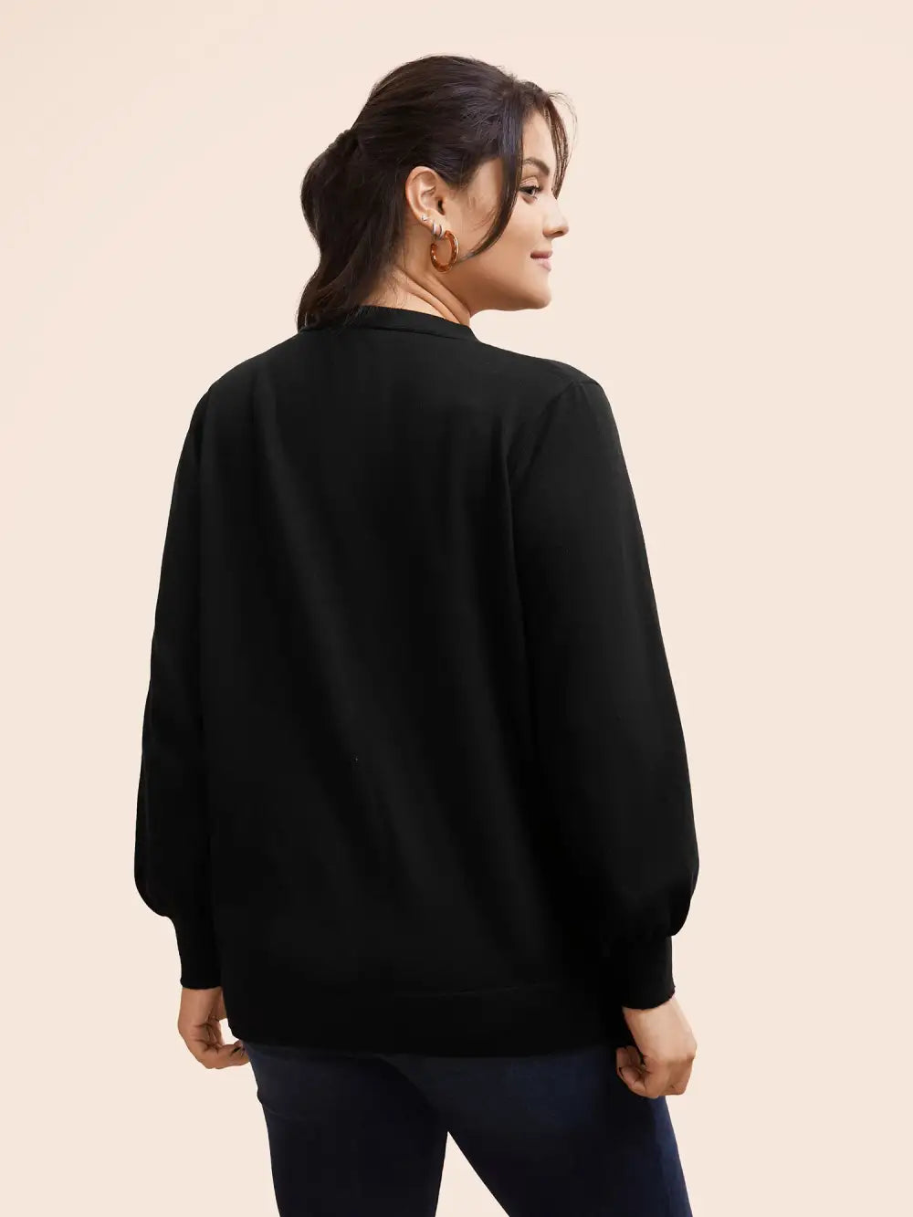 Supersoft Essentials Solid Button Detail Cardigan