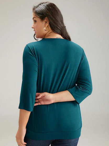 Supersoft Essentials Plain Crossover T-Shirt