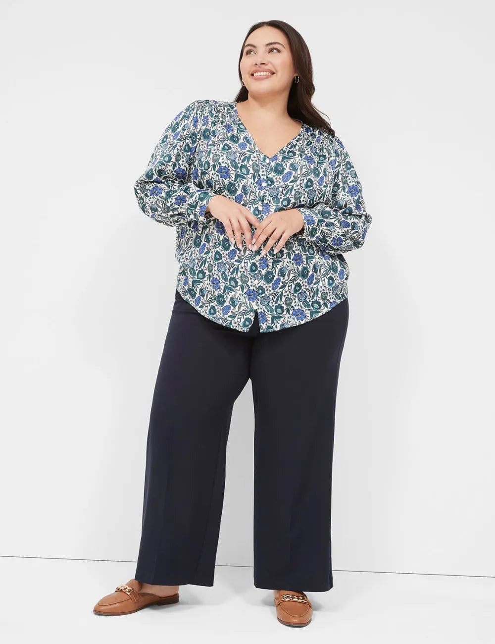 High-Rise Perfect Drape Wide Leg Pant