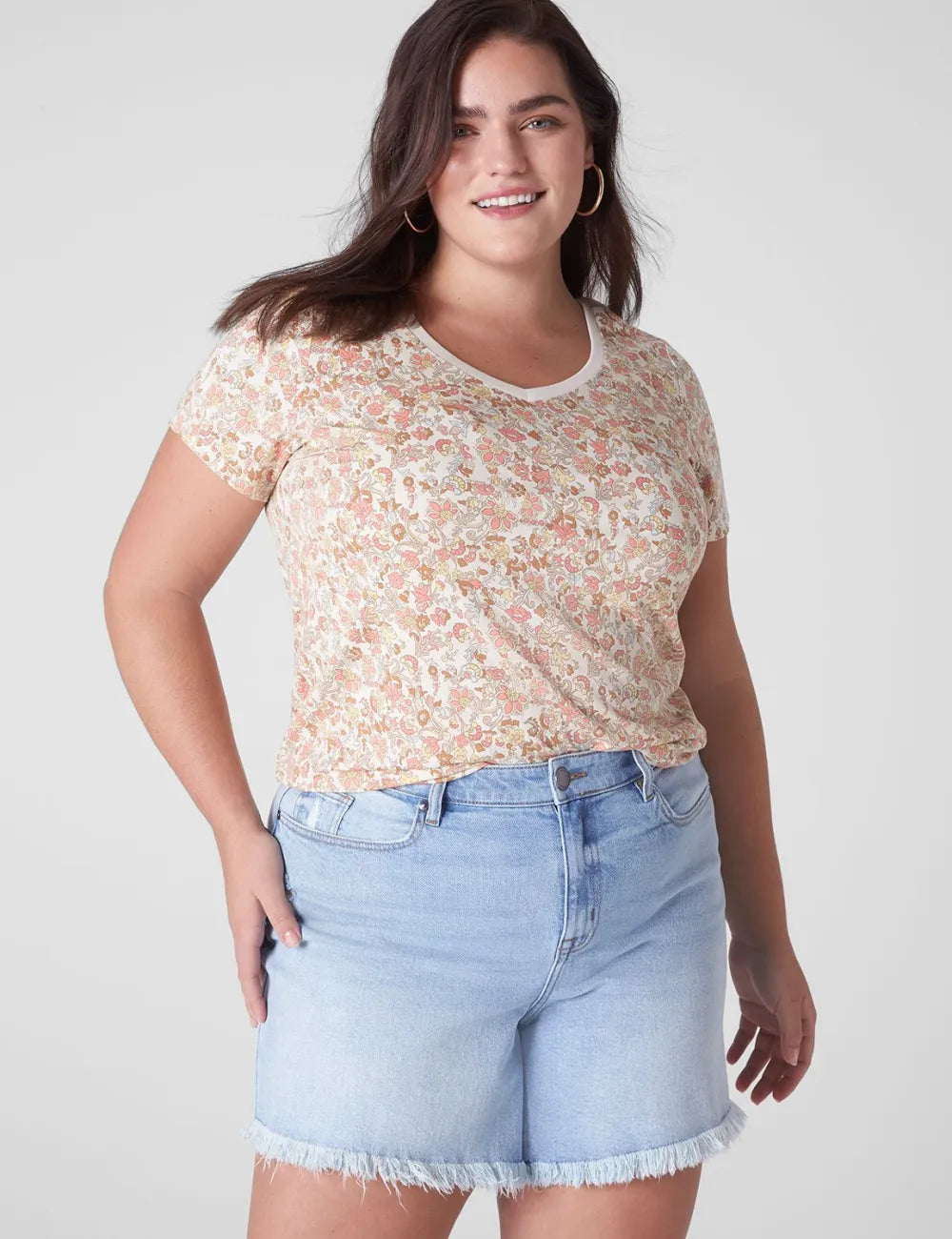 Modern Short-Sleeve V-Neck Tee