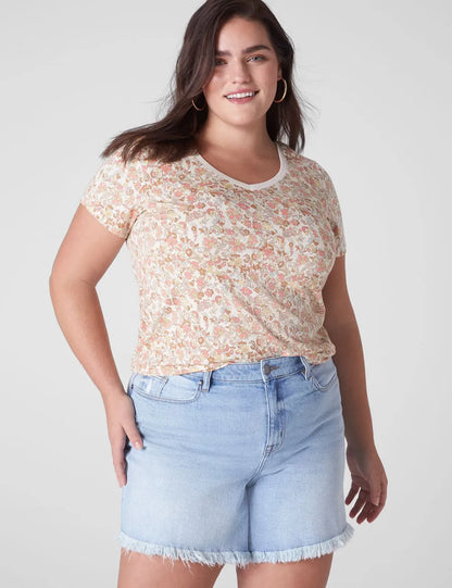 Modern Short-Sleeve V-Neck Tee