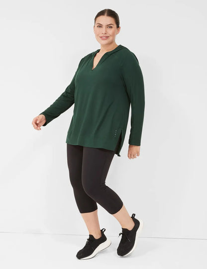 LIVI V-Neck Recycled LIVI Soft High-Low Hoodie