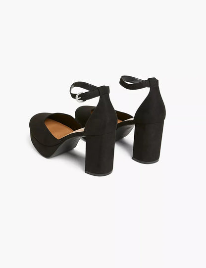 Dream Cloud Closed-Toe Platform Block Heel