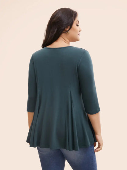 Supersoft Essentials Cross Straps Pleated T-Shirt
