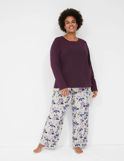 Comfy Cotton Pocket Tee & Pant PJ Set