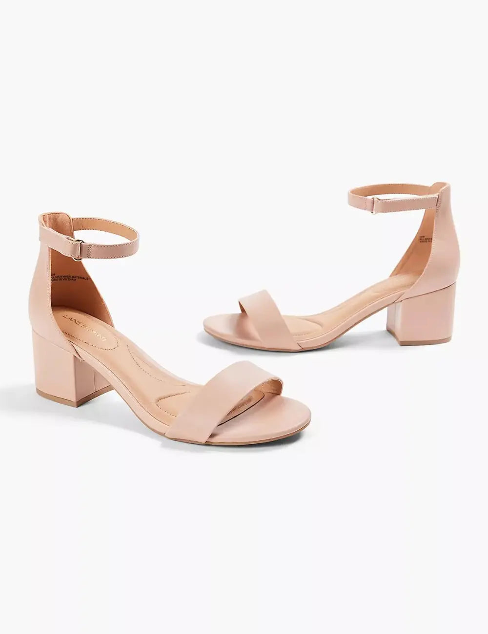 Dream Cloud Ankle Strap Block-Heel - Faux Leather