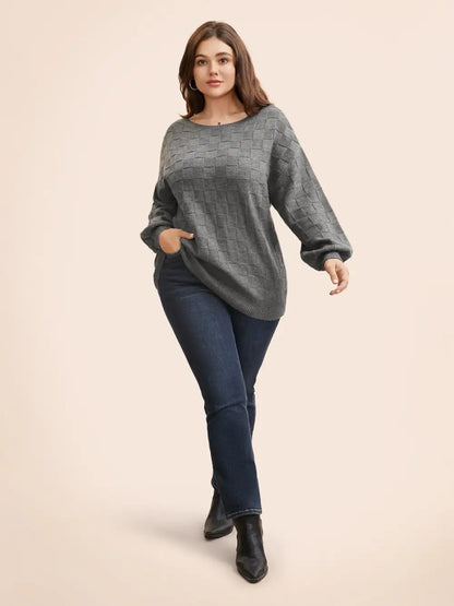 Supersoft Essentials Textured Batwing Sleeve Pullover