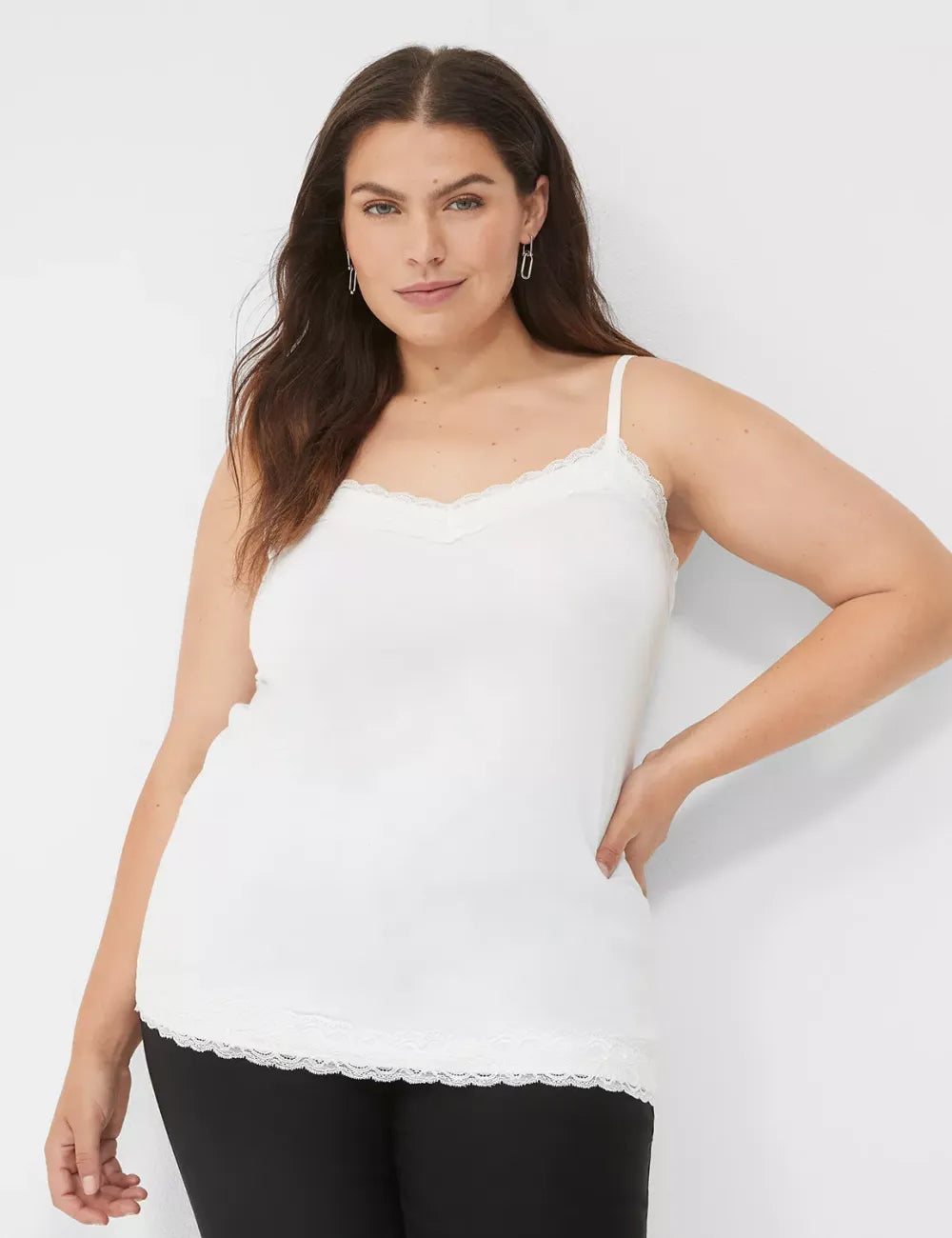Lane Essentials Lace-Trim Cami