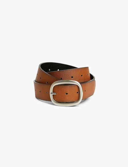 Reversible Rounded Buckle Belt