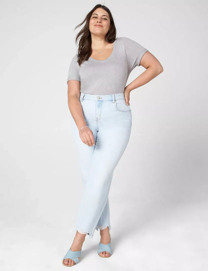 Modern Perfect Sleeve V-Neck Tee