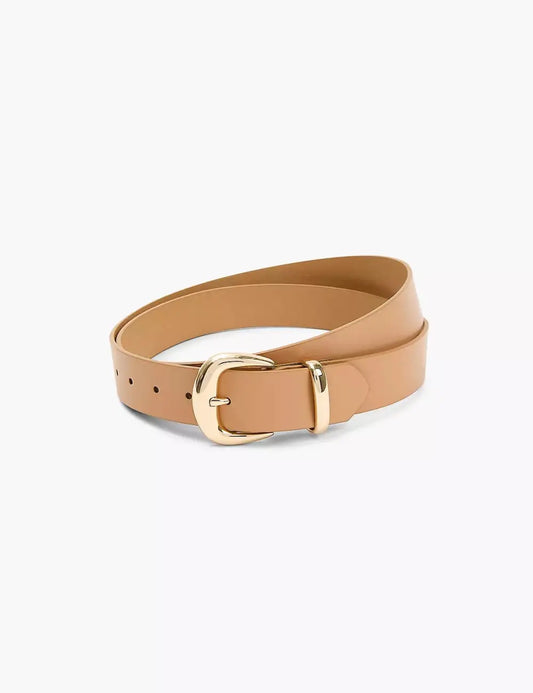 Faux-Leather Buckle Versatile Belt