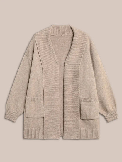Airy Cozy Shawl Collar Wool Cardigan