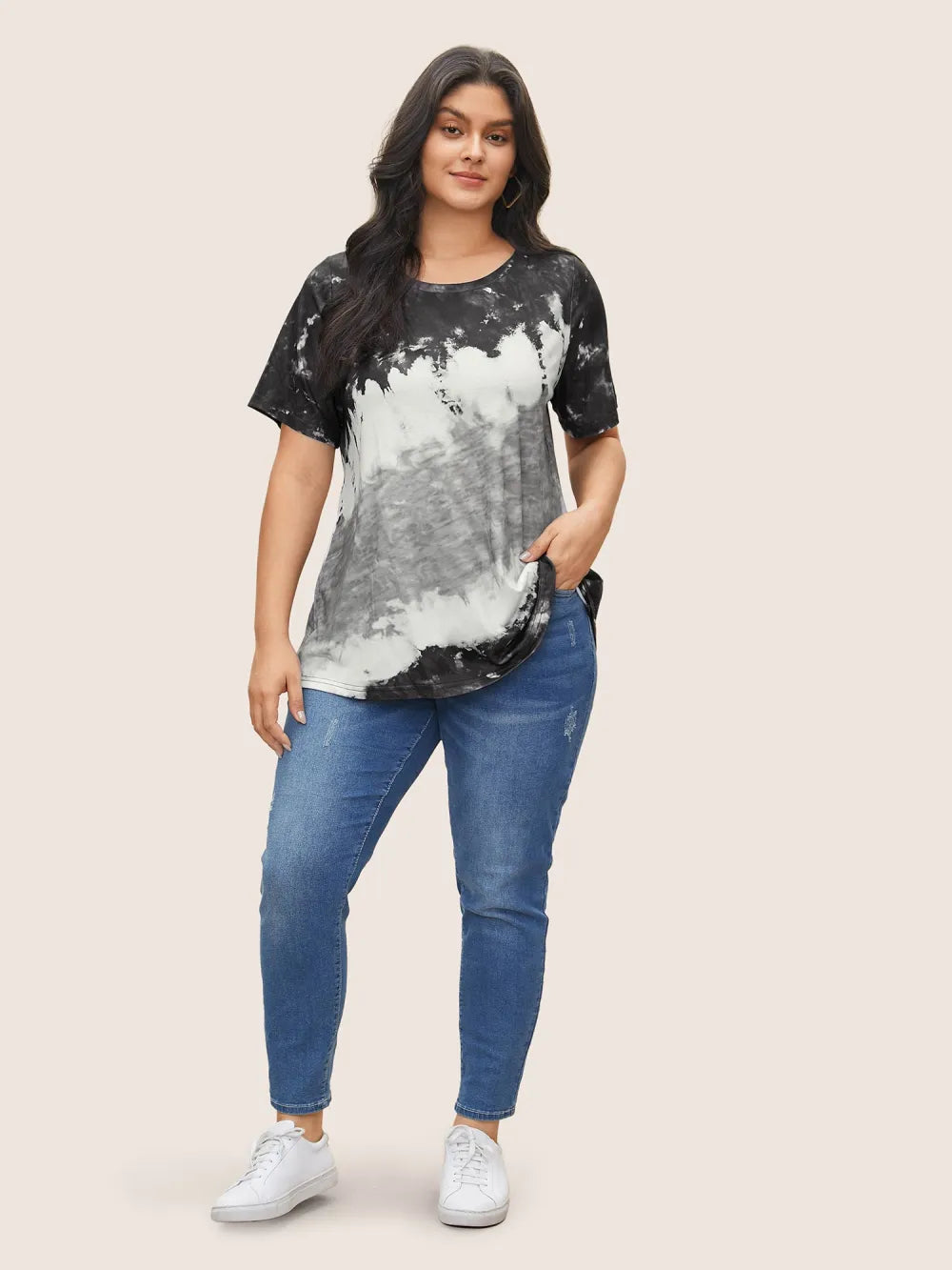 Tie Dye Round Neck T-shirt