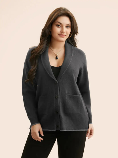 Supersoft Essentials Solid Shawl Collar Cardigan