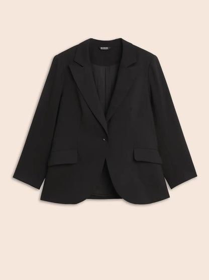 Stretch Woven Pocket Slim-Fit Blazer