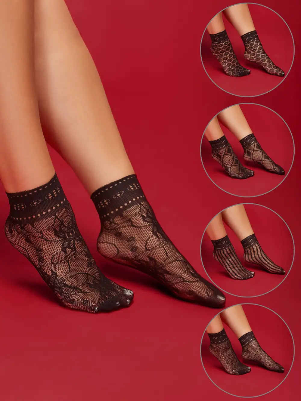 Sheer Mesh Sock Set