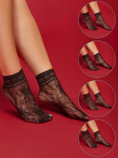 Sheer Mesh Sock Set