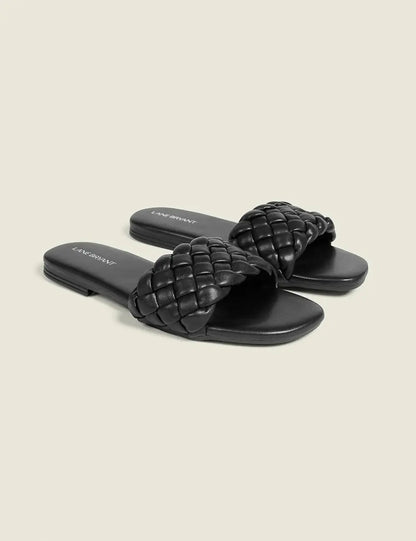 Dream Cloud Braided Faux-Leather Slide