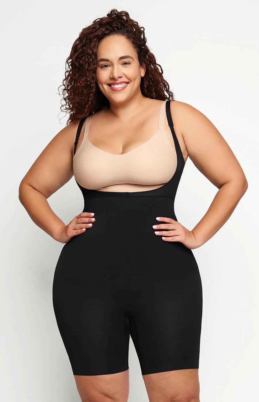 Women‘s Open Bust Seamless Smoothing Body Shaper Plus Size