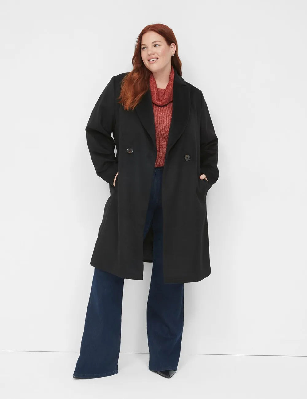Double-Breasted Wool Coat